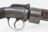 British ENGRAVED Antique BAR HAMMER Transitional .36 PERCUSSION DA Revolver “IMPROVED REVOLVER” Marked Transitional Firearm - 16 of 17