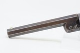 British ENGRAVED Antique BAR HAMMER Transitional .36 PERCUSSION DA Revolver “IMPROVED REVOLVER” Marked Transitional Firearm - 5 of 17