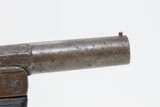 Antique ENGRAVED Single Shot LIEGE PROOFED .38 Rimfire Tip-Up POCKET Pistol Belgian Made Tip-Up Single Shot Pistol - 15 of 15