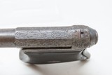 Antique ENGRAVED Single Shot LIEGE PROOFED .38 Rimfire Tip-Up POCKET Pistol Belgian Made Tip-Up Single Shot Pistol - 8 of 15