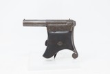 Antique ENGRAVED Single Shot LIEGE PROOFED .38 Rimfire Tip-Up POCKET Pistol Belgian Made Tip-Up Single Shot Pistol - 2 of 15