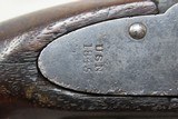 SCARCE Antique N.P. AMES U.S. NAVY Model 1842 BOXLOCK .58 Percussion Pistol 1 of only 2,000; 1945 Dated MEXICAN-AMERICAN WAR - 7 of 19