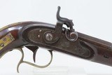 GAME SCENE ENGRAVED Antique PERCUSSION .36 Self Defense COAT/BELT PistolMid-19th Century Carry Gun - 4 of 20