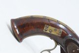 GAME SCENE ENGRAVED Antique PERCUSSION .36 Self Defense COAT/BELT PistolMid-19th Century Carry Gun - 3 of 20