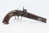GAME SCENE ENGRAVED Antique PERCUSSION .36 Self Defense COAT/BELT PistolMid-19th Century Carry Gun - 2 of 20
