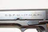 ARGENTINE ARMY Marked D.G.F.M.-F.M.A.P. M1927 Semi-Auto Pistol C&R HOLSTERArgentine 11.25mm (.45 ACP) SERVICE Revolver - 9 of 22