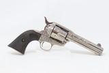 1907 COLT Single Action Army Revolver PEACEMAKER .38-40 WCF C&R ENGRAVED Nickel Finish with Scroll Engraving 4 3/4” SAA - 15 of 18