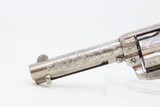 1907 COLT Single Action Army Revolver PEACEMAKER .38-40 WCF C&R ENGRAVED Nickel Finish with Scroll Engraving 4 3/4” SAA - 5 of 18