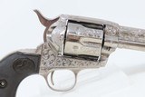 1907 COLT Single Action Army Revolver PEACEMAKER .38-40 WCF C&R ENGRAVED Nickel Finish with Scroll Engraving 4 3/4” SAA - 17 of 18