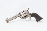 1907 COLT Single Action Army Revolver PEACEMAKER .38-40 WCF C&R ENGRAVED Nickel Finish with Scroll Engraving 4 3/4” SAA - 2 of 18