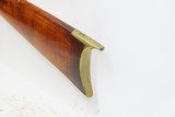 Antique S. BECK Half-Stock .31 Percussion Rifle Frontier HOMESTEAD PIONEER Kentucky Style INDIANA Made HUNTING Rifle - 18 of 18