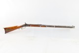 Antique S. BECK Half-Stock .31 Percussion Rifle Frontier HOMESTEAD PIONEER Kentucky Style INDIANA Made HUNTING Rifle - 2 of 18