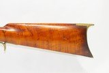 Antique S. BECK Half-Stock .31 Percussion Rifle Frontier HOMESTEAD PIONEER Kentucky Style INDIANA Made HUNTING Rifle - 14 of 18