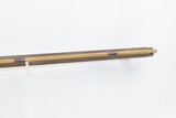 ENGRAVED Antique Unmarked Half Stock PERCUSSION .44 TARGET Rifle PEEP SIGHT Mid-1800s Target/Competition Rifle - 10 of 20