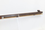 ENGRAVED Antique Unmarked Half Stock PERCUSSION .44 TARGET Rifle PEEP SIGHT Mid-1800s Target/Competition Rifle - 5 of 20