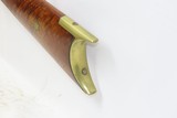 ENGRAVED Antique Unmarked Half Stock PERCUSSION .44 TARGET Rifle PEEP SIGHT Mid-1800s Target/Competition Rifle - 20 of 20