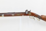 ENGRAVED Antique Unmarked Half Stock PERCUSSION .44 TARGET Rifle PEEP SIGHT Mid-1800s Target/Competition Rifle - 17 of 20