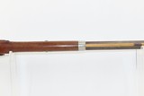ENGRAVED Antique Unmarked Half Stock PERCUSSION .44 TARGET Rifle PEEP SIGHT Mid-1800s Target/Competition Rifle - 9 of 20