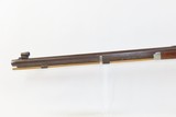 ENGRAVED Antique Unmarked Half Stock PERCUSSION .44 TARGET Rifle PEEP SIGHT Mid-1800s Target/Competition Rifle - 18 of 20