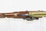 FLINTLOCK European BRASS BARRELED Antique BLUNDERBUSS Naval/Coach Gun Early-1800s Close Range Blaster! - 10 of 17