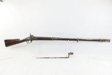 Antique BELGIAN Military CHARLEVILLE Rifle-Musket BAYONET
Dated 1857 on the Stock CIVIL WAR IMPORT - 2 of 20