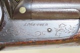 SAINT LOUIS, MO J.P. GEMMER Antique Double Barrel PERCUSSION ShotgunCIVIL WAR Era / FUR TRADE SIDE x SIDE Fowling Piece - 14 of 20
