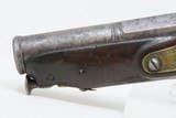 Engraved PATILLA MIQUELET “Militia” Percussion Belt/Pocket Pistol EUROPEANEarly to Mid-19th Century Miquelet Pistol - 16 of 16