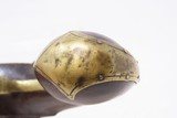 Engraved PATILLA MIQUELET “Militia” Percussion Belt/Pocket Pistol EUROPEANEarly to Mid-19th Century Miquelet Pistol - 10 of 16