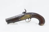 Engraved PATILLA MIQUELET “Militia” Percussion Belt/Pocket Pistol EUROPEANEarly to Mid-19th Century Miquelet Pistol - 13 of 16