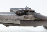 Engraved PATILLA MIQUELET “Militia” Percussion Belt/Pocket Pistol EUROPEANEarly to Mid-19th Century Miquelet Pistol - 8 of 16