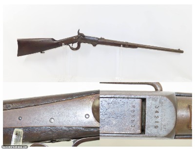 AMERICAN CIVIL WAR Antique U.S. BURNSIDE Model 1864 CAVALRY CARBINE Breech Loading Saddle Ring Carbine