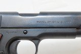 c1917 World War I U.S. ARMY COLT M1911 .45 Pistol C&R John Moses Browning WORLD WAR I era Model 1911 Government Model - 15 of 19