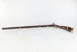 SILVER INLAID Antique Half Stock BACK ACTION .42 Perc. AMERICAN Long RifleMid-1800s HOMESTEAD/HUNTING Rifle - 12 of 17
