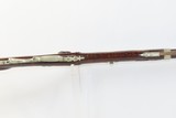 SILVER INLAID Antique Half Stock BACK ACTION .42 Perc. AMERICAN Long RifleMid-1800s HOMESTEAD/HUNTING Rifle - 7 of 17