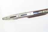 SILVER INLAID Antique Half Stock BACK ACTION .42 Perc. AMERICAN Long RifleMid-1800s HOMESTEAD/HUNTING Rifle - 6 of 17
