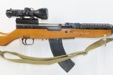 YUGOSLAVIAN M59/66 “PAPOVKA” 7.62mm SKS Semi-Auto Rifle C&R FOLDING BAYONET Semi-Automatic Rifle w/SLING & TARGET SPORTS SCOPE - 4 of 19