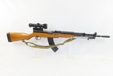 YUGOSLAVIAN M59/66 “PAPOVKA” 7.62mm SKS Semi-Auto Rifle C&R FOLDING BAYONET Semi-Automatic Rifle w/SLING & TARGET SPORTS SCOPE - 2 of 19