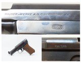 “GI” WORLD WAR II German MAUSER Model 1934 Pistol C&R in .32 ACP (7.65mm) German Side Arm with EXTRA MAGAZINE - 1 of 20