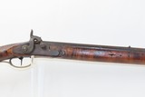 Antique H. GIBBS Full-Stock Percussion FRONTIER Smooth Rifle FOWLING PIECEKentucky Style PIONEER/HOMESTEAD Smooth Rifle - 4 of 18