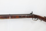 Antique H. GIBBS Full-Stock Percussion FRONTIER Smooth Rifle FOWLING PIECEKentucky Style PIONEER/HOMESTEAD Smooth Rifle - 15 of 18