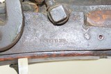 Antique H. GIBBS Full-Stock Percussion FRONTIER Smooth Rifle FOWLING PIECEKentucky Style PIONEER/HOMESTEAD Smooth Rifle - 6 of 18