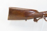 GERMANIC Antique JAEGER RIFLE .62 Caliber Hesse Bavaria Musket Carved Wooden Trigger Guard & Stock - 3 of 18