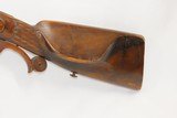 GERMANIC Antique JAEGER RIFLE .62 Caliber Hesse Bavaria Musket Carved Wooden Trigger Guard & Stock - 14 of 18