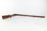 GERMANIC Antique JAEGER RIFLE .62 Caliber Hesse Bavaria Musket Carved Wooden Trigger Guard & Stock - 2 of 18