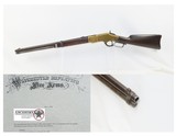 c1881 YELLOWBOY Antique WINCHESTER M1866 Saddle Ring Carbine .44 HENRY ICONIC First WINCHESTER with Cody Museum Letter! - 1 of 18