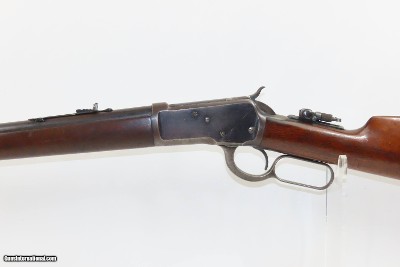 1905 WINCHESTER M1892 Lever Action RIFLE in .25-20 WCF C&R “The RIFLEMAN” With Tang Mounted Peep Sight - Image 4 of 19