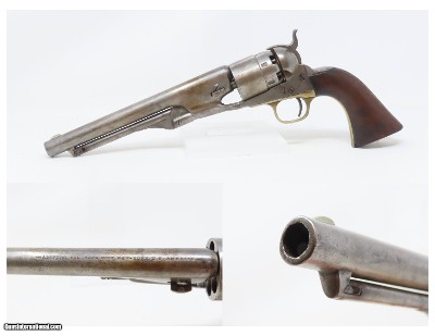 c1863 mfr. CIVIL WAR Antique COLT U.S. M1860 .44 ARMY Revolver Percussion Union’s Primary Cavalry & Officer Sidearm