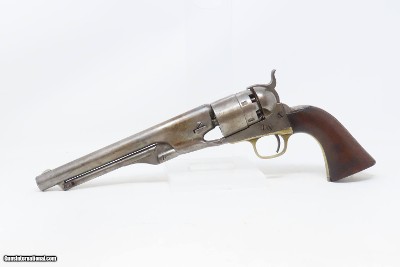 c1863 mfr. CIVIL WAR Antique COLT U.S. M1860 .44 ARMY Revolver Percussion Union’s Primary Cavalry & Officer Sidearm - Image 2 of 21