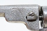 RARE ENGRAVED Antique COLT Pocket NAVY CARTRIDGE .38 Rimfire Revolver VINE SCROLL ENGRAVED Rimfire with Fancy Grips - 7 of 21
