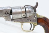 RARE ENGRAVED Antique COLT Pocket NAVY CARTRIDGE .38 Rimfire Revolver VINE SCROLL ENGRAVED Rimfire with Fancy Grips - 4 of 21